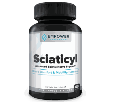 Sciaticyl sciatic nerve support supplement bottle, 60 capsules